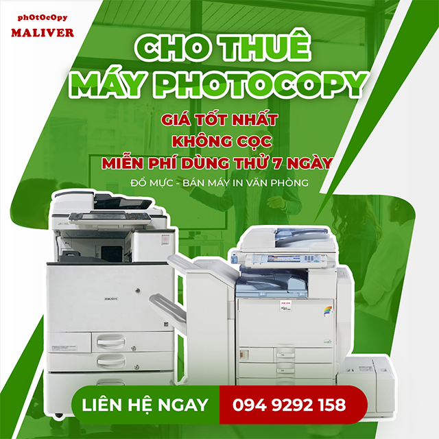Báo Giá Cho Thuê Máy Photocopy Hà Nội – Chỉ Từ 500K, Có Máy Trong Ngày